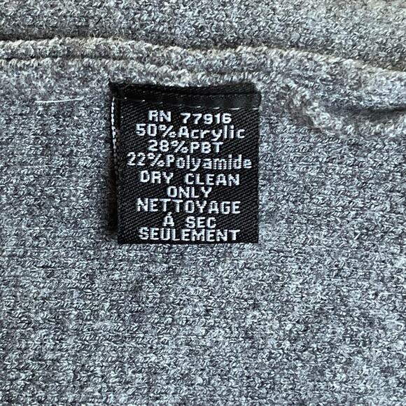 Anthropologie Akemi + Kin Grey Cap Sleeve Long Open Sweater Vest One Size - Picture 5 of 5